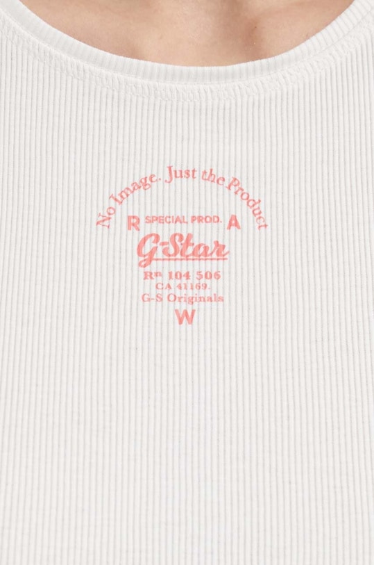 G-Star top din bumbac D24645.5268 alb