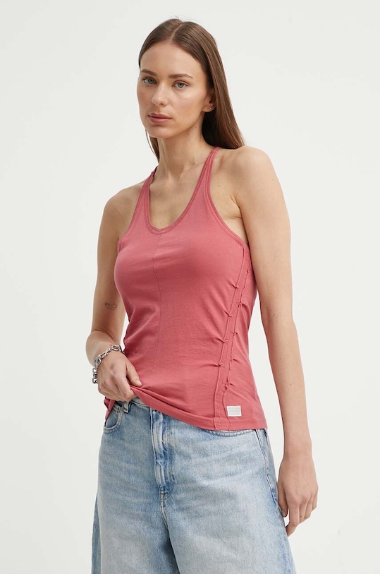 Bavlnený top G-Star slim ružová D24652.4107