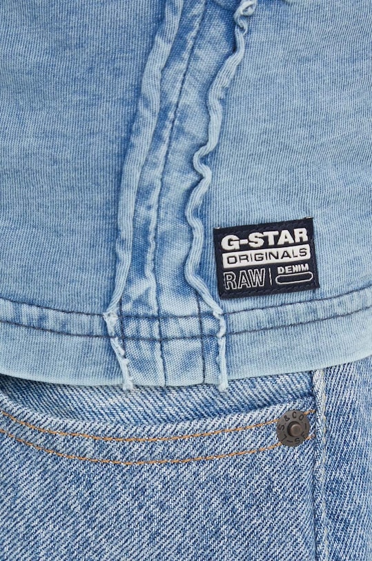 Bavlněný top G-Star D24652.D604 modrá