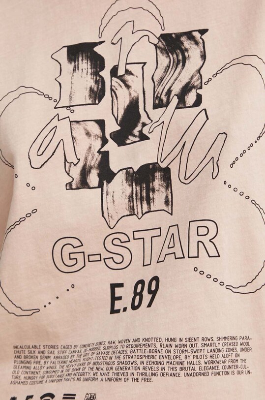 G-Star tricou din bumbac D24632.2653 roz