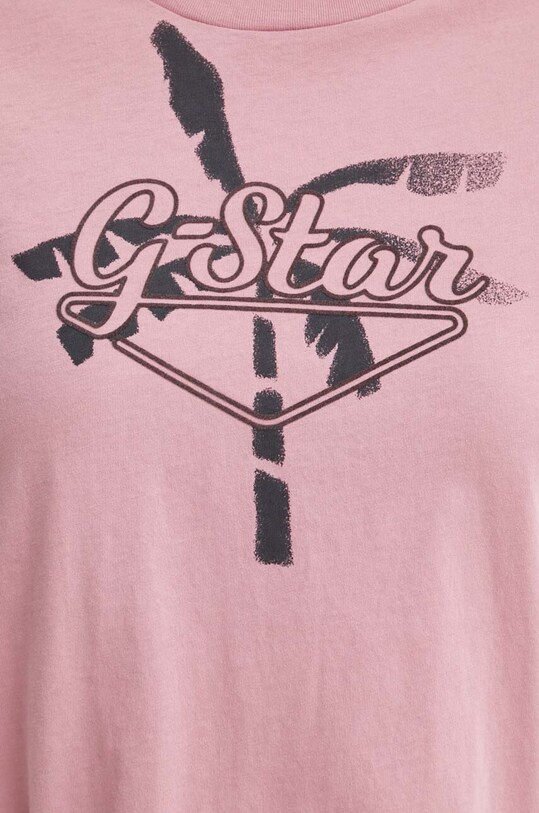 G-Star tricou din bumbac D24595.4107 roz