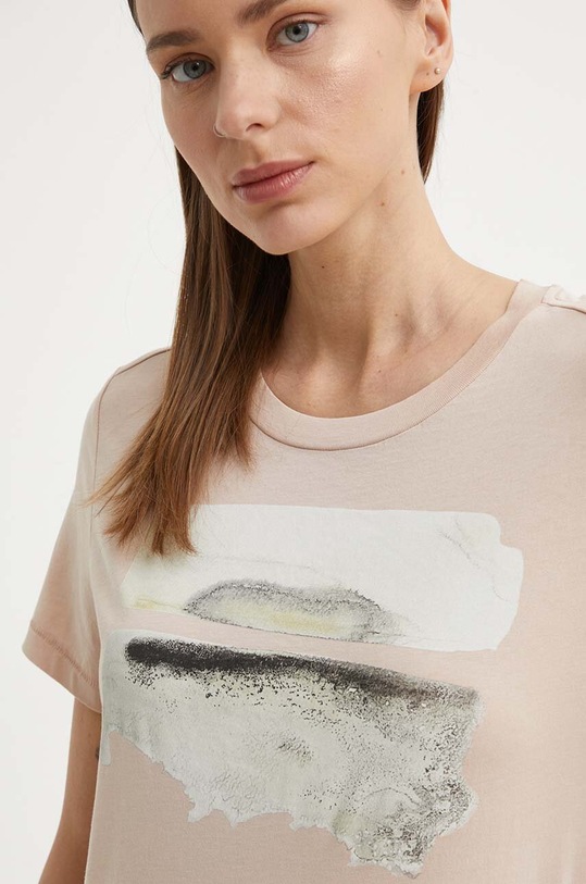 Βαμβακερό μπλουζάκι G-Star ροζ D24643.4107