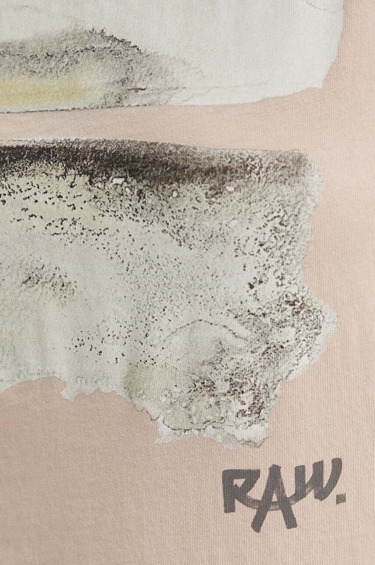 Βαμβακερό μπλουζάκι G-Star D24643.4107 ροζ