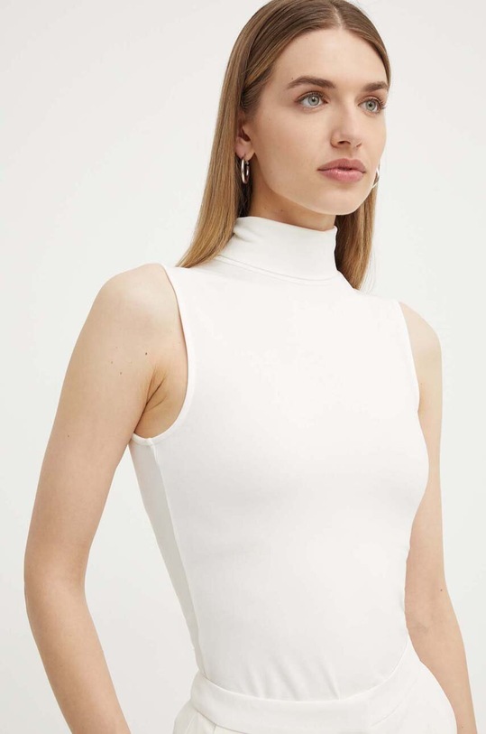 Top BOSS με ελαστάν μπεζ 50461115