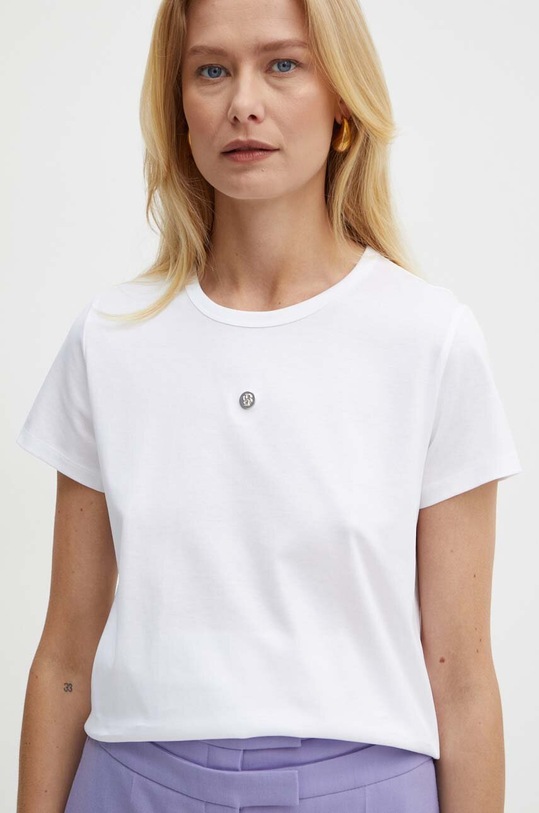 BOSS t-shirt bawełniany biały 50521900