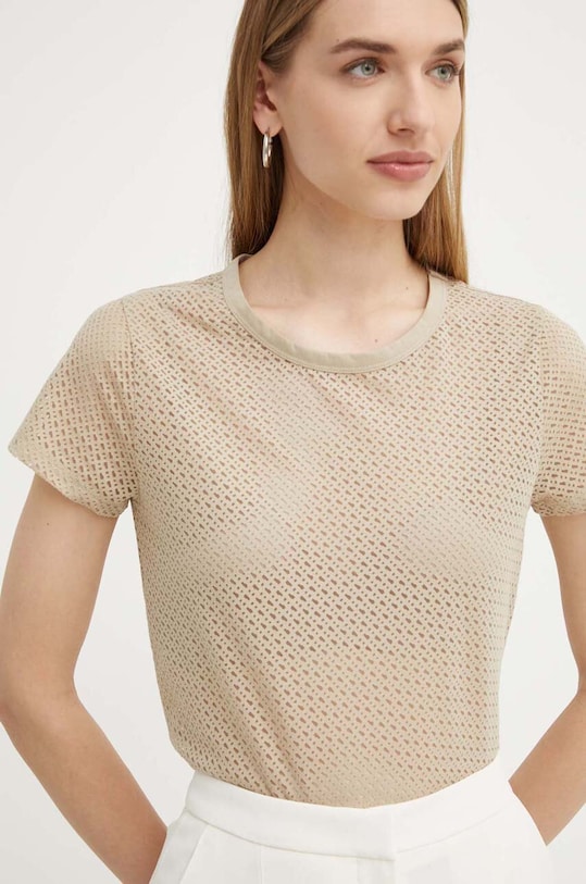BOSS tricou uni bej 50521922