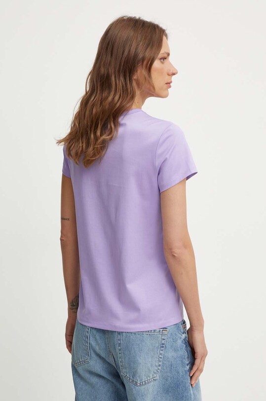Одяг Бавовняна футболка BOSS 50522209 фіолетовий