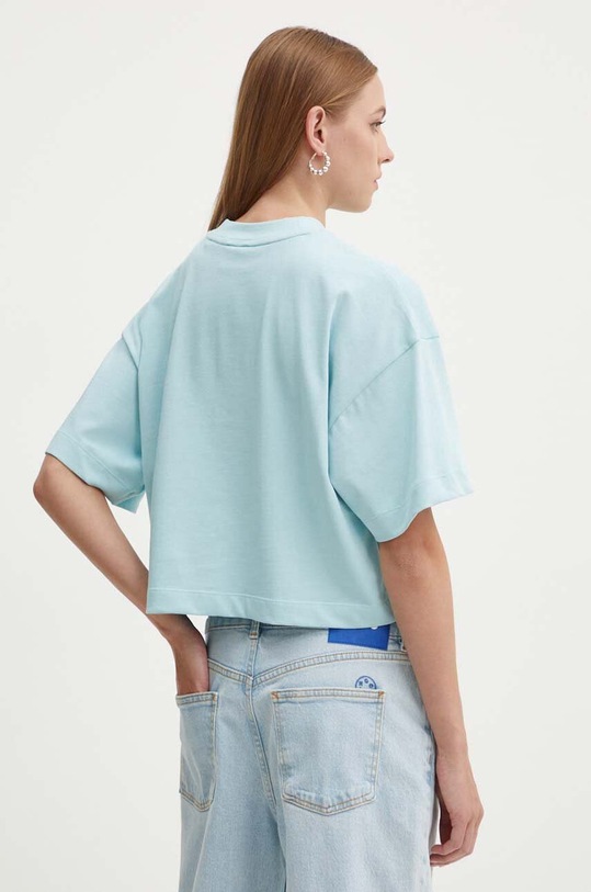 Oblečenie Bavlnené tričko Hugo Blue 50520155 modrá