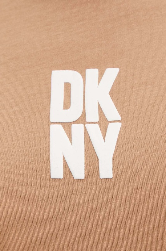 Dkny t-shirt bawełniany DP4T9699 beżowy