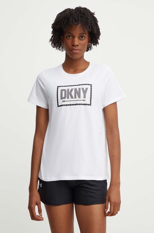 Dkny t-shirt bawełniany DP4T9724 biały AW24