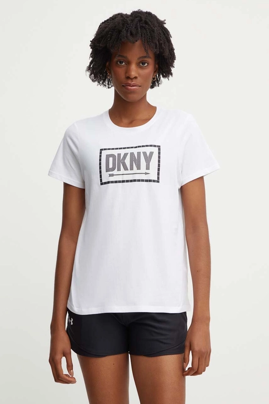 Dkny t-shirt bawełniany DP4T9724 biały AW24