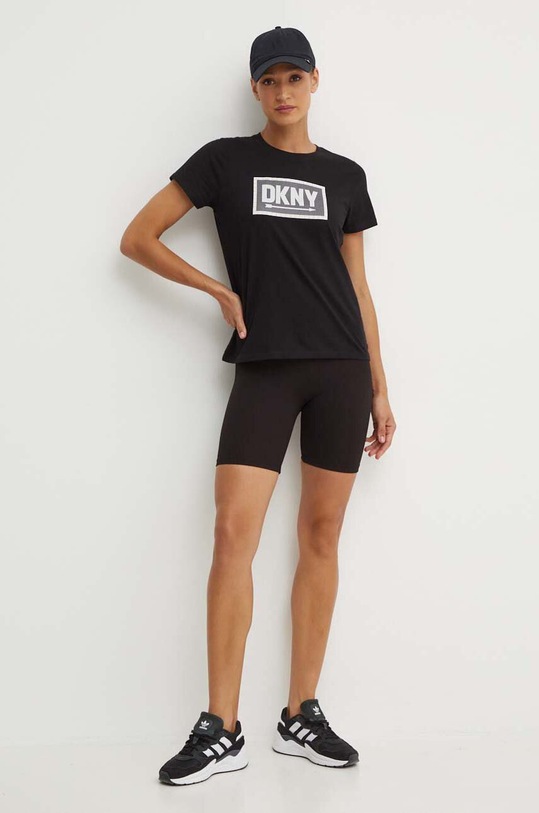 Bavlněné tričko Dkny DP4T9724 černá AW24