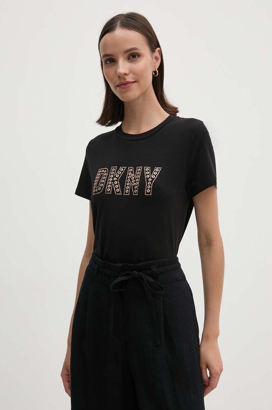 Μπλουζάκι Dkny μαύρο P4EHFWNA