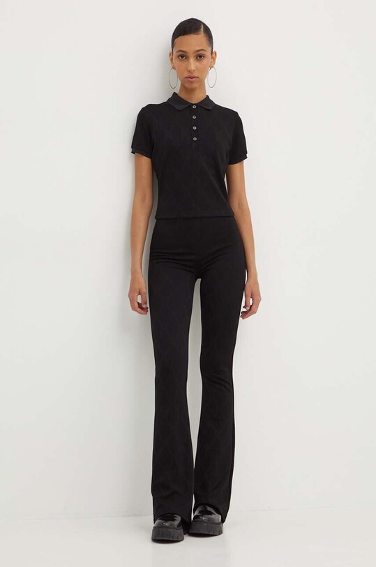 HUGO polo 50517119 czarny AW24
