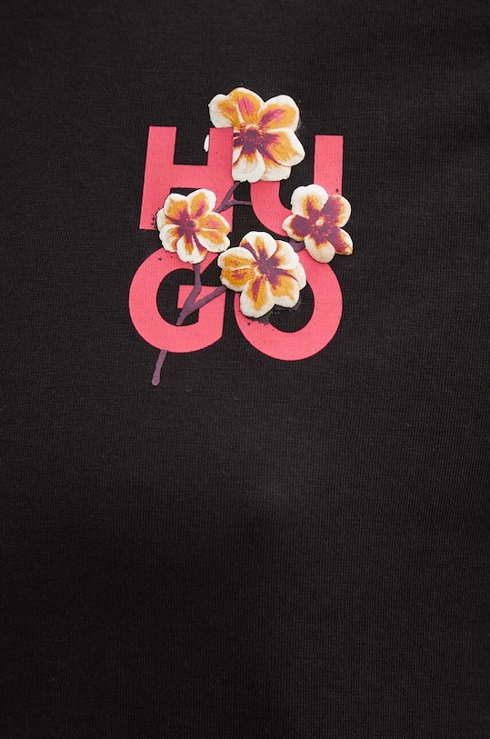 HUGO tricou din bumbac 50520307 negru