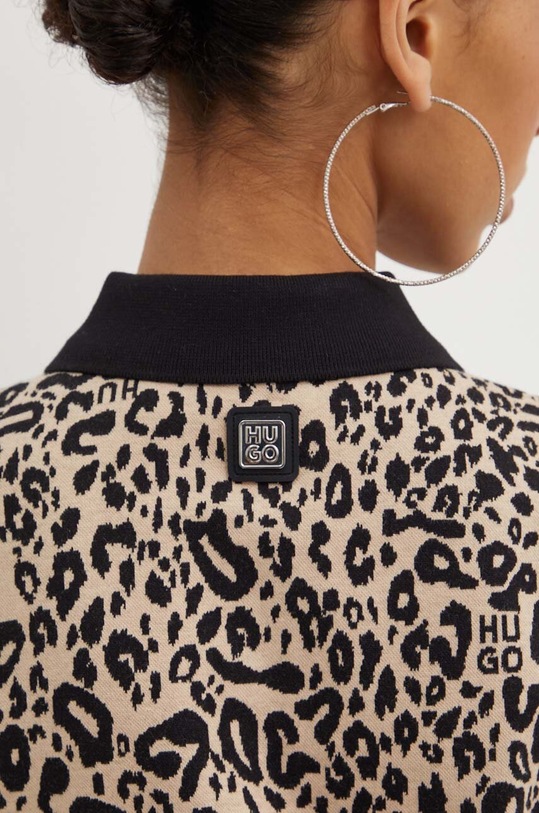 HUGO polo 50522409 beżowy