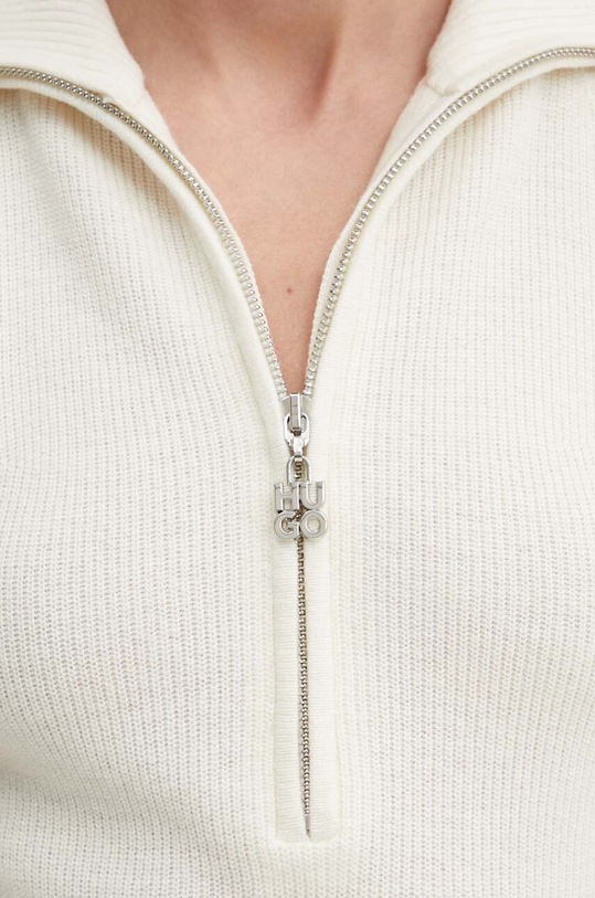 Жилетка с примесью шерсти HUGO 50518290 бежевый