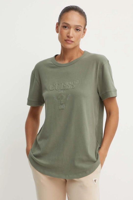 Guess t-shirt MARTINE V4YI17.KCBF0 zielony AW24