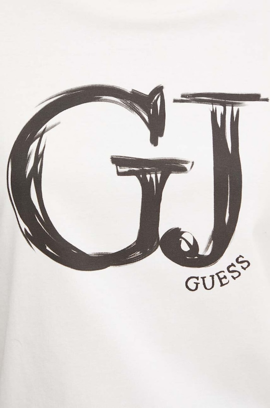 Guess t-shirt bawełniany SARA V4YI01.K8FQ4 biały