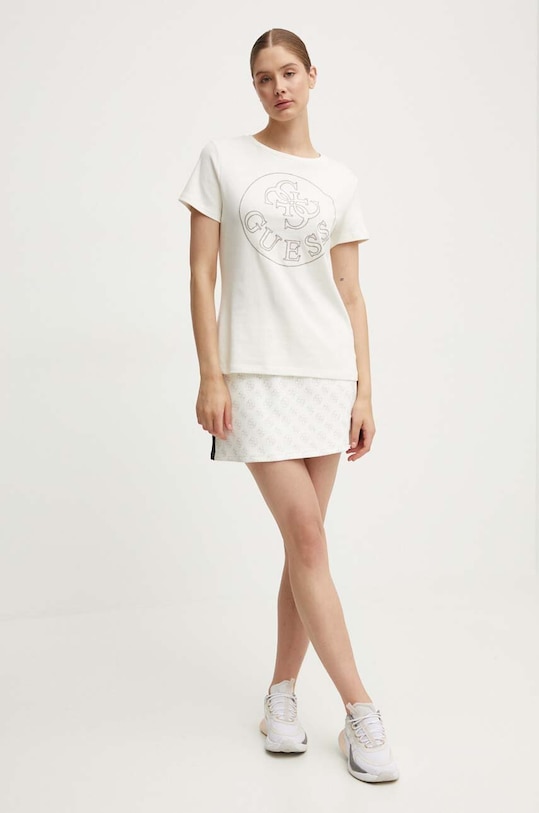 Guess t-shirt NOÉMIE V4YI03.KCB61 beżowy AW24