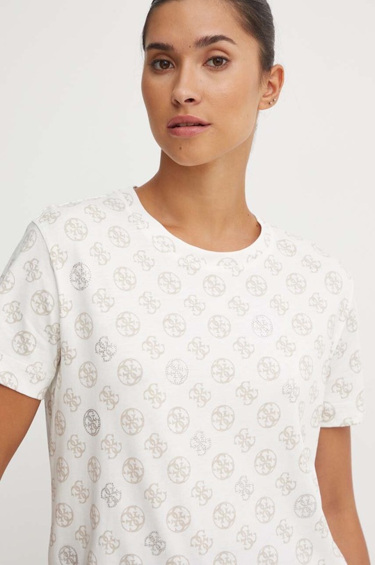 Guess t-shirt bawełniany NOMIE biały V4YI04.I3Z14