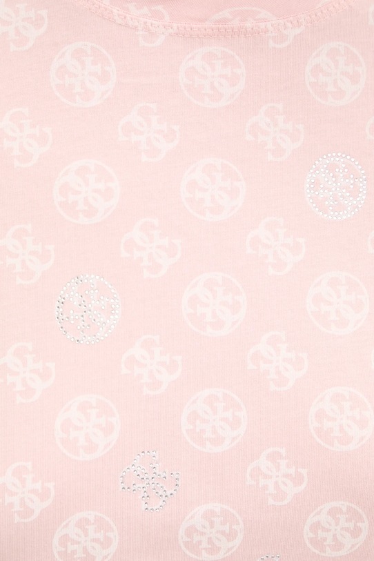 Хлопковая футболка Guess NOMIE V4YI04.I3Z14 розовый