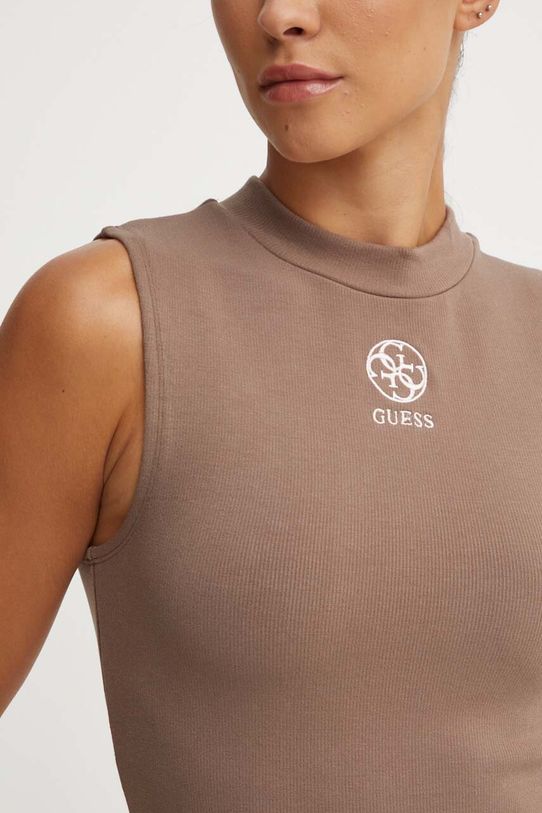 Top Guess ELA V4YP04.KCDN0 hnedá