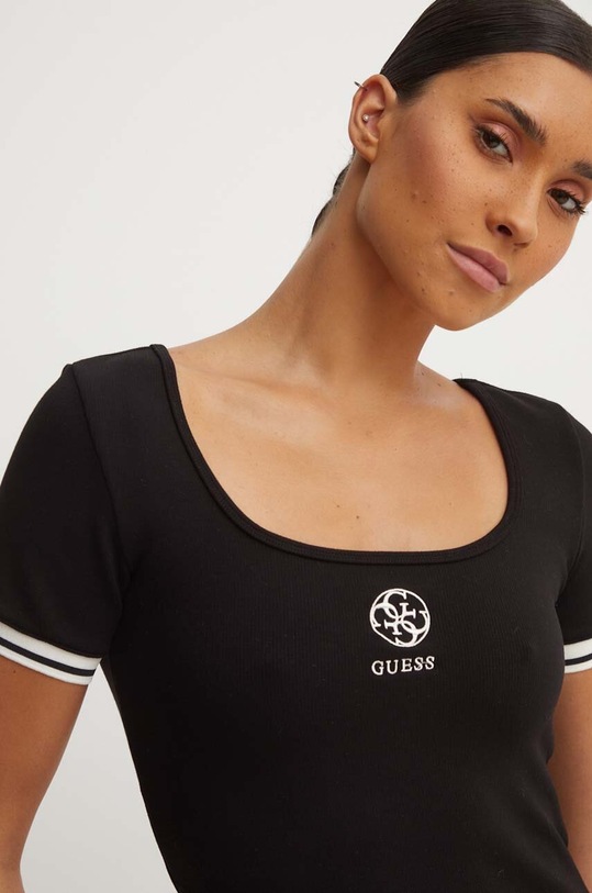 Guess tricou ELA negru V4YP00.KCDN0
