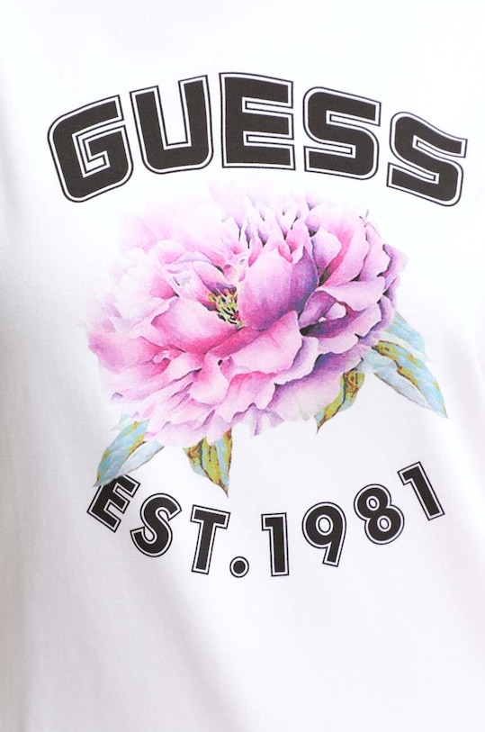 Tričko Guess PEONY biela V4YI15.J1314
