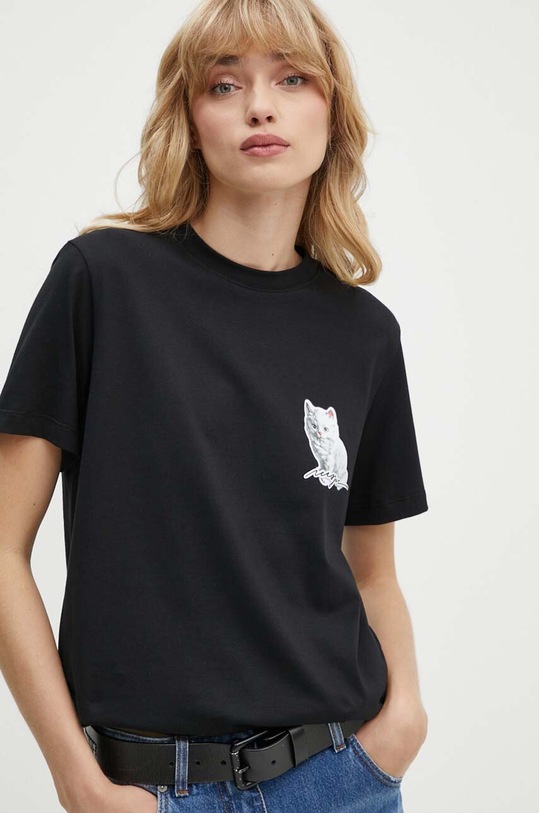 MSGM tricou din bumbac negru 3741MDM139.247798