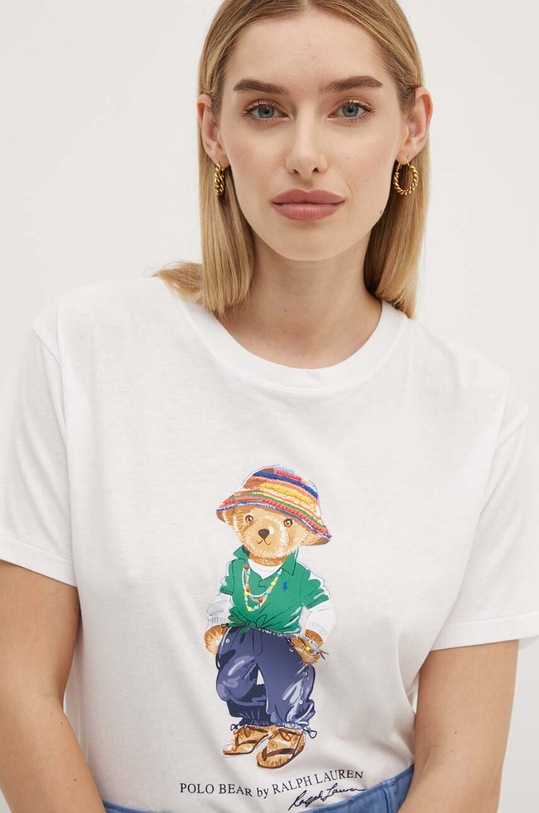 Polo Ralph Lauren t-shirt bawełniany biały 211935615