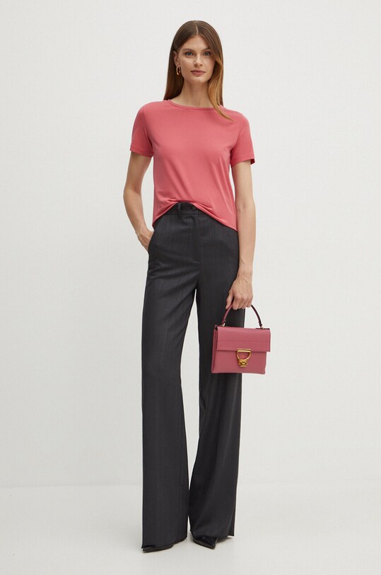 Weekend Max Mara t-shirt 2425976011600 różowy AW24