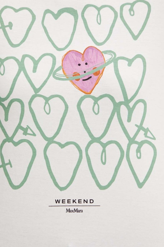 Weekend Max Mara tricou din bumbac 2425976031600 alb