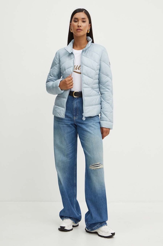 Бавовняна футболка Guess GLITTERY W4YI09.JA914 білий AW24