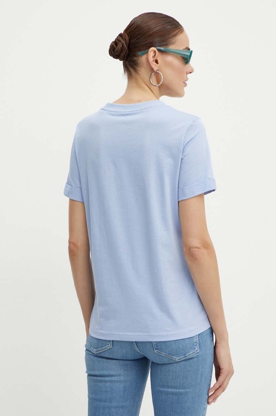 Odzież Guess t-shirt bawełniany GLITTERY W4YI09.JA914 niebieski