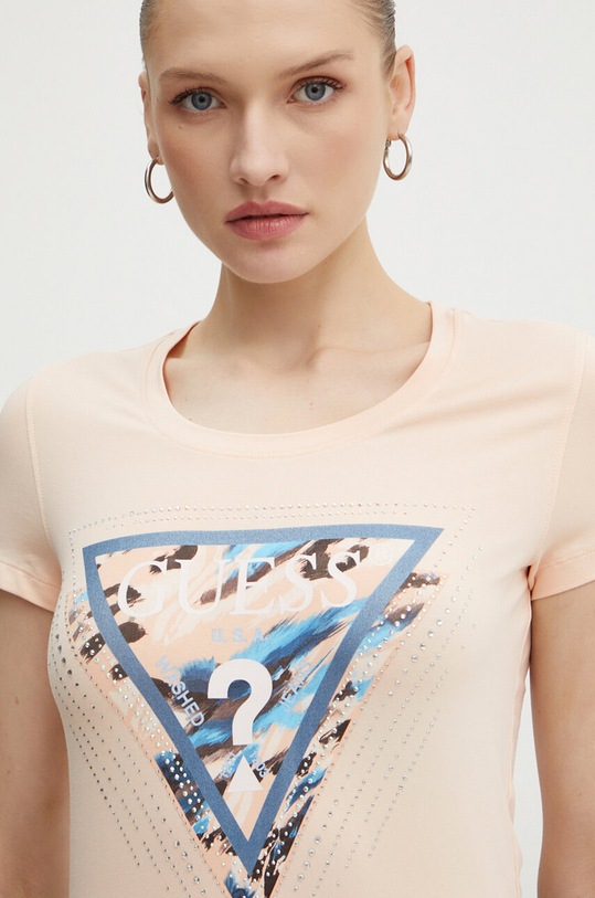 Oblečenie Tričko Guess LEO W4YI15.J1314 oranžová