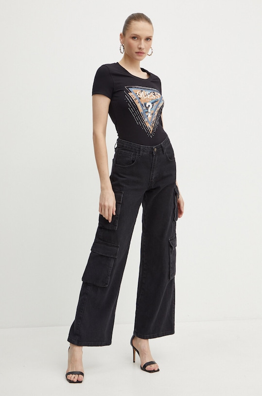 Guess t-shirt LEO W4YI15.J1314 nero AW24