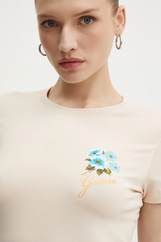 Футболка Guess FLOWERS бежевый W4YI30.J1314