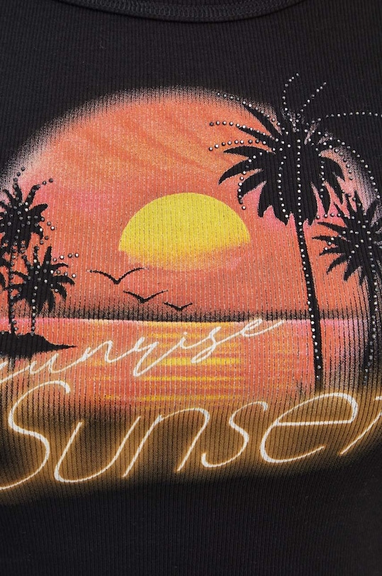 Tričko Guess SUNSET W4YI54.KA0H1 černá