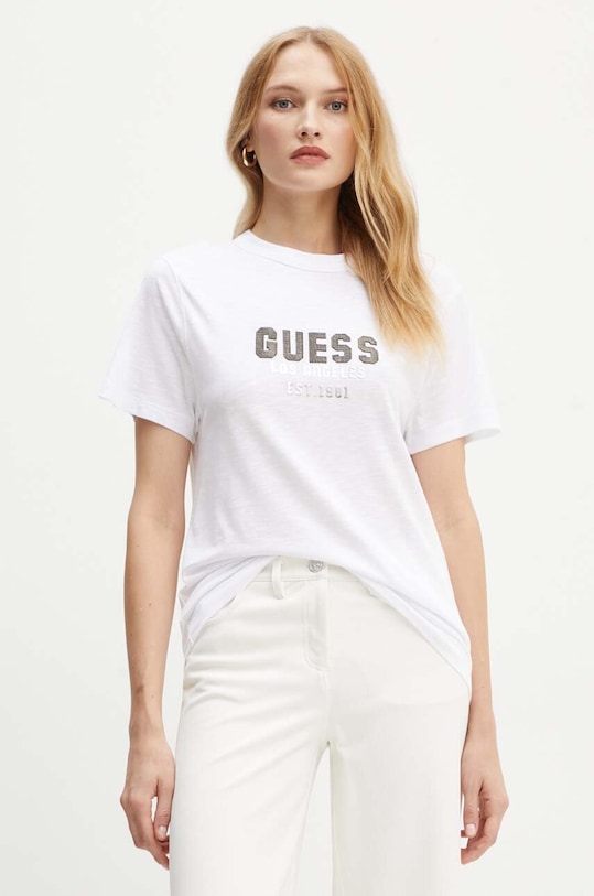 Guess t-shirt PYRAMIDE pozostałe biały W4YI35.KC8T0