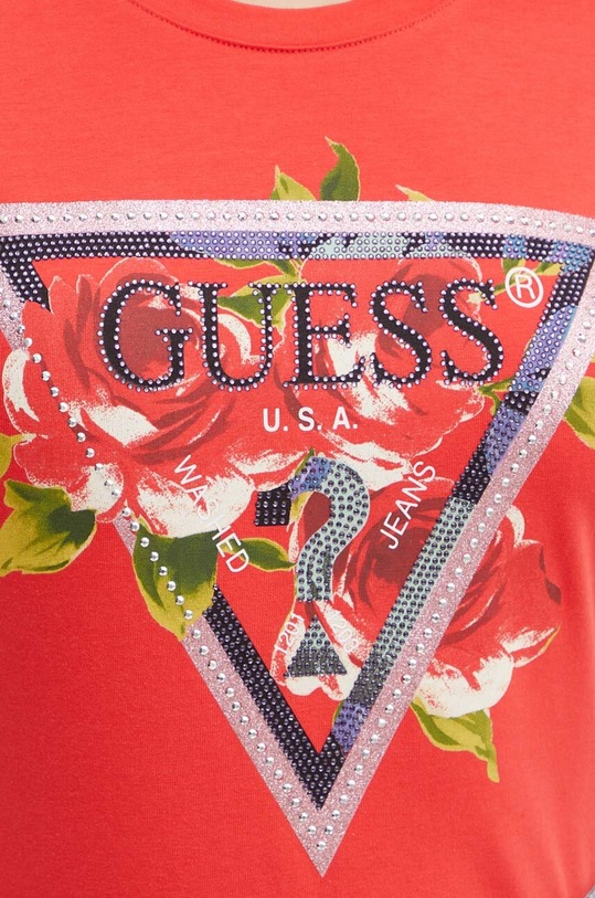 Guess t-shirt ROSES czerwony W4YI71.J1314