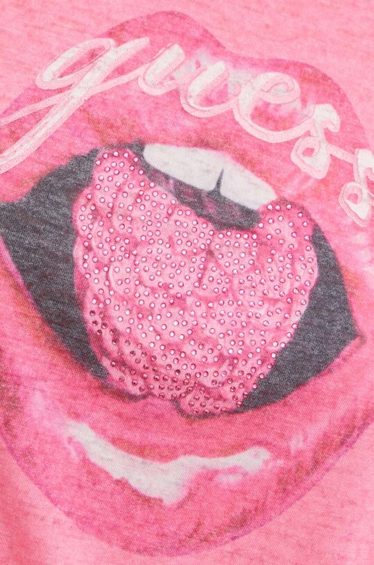 Tričko Guess BERRY LIPS W4YI60.KBZ00 růžová