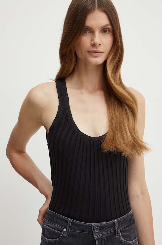 Топ Guess JANAE slim чёрный W4YR41.Z3GP0