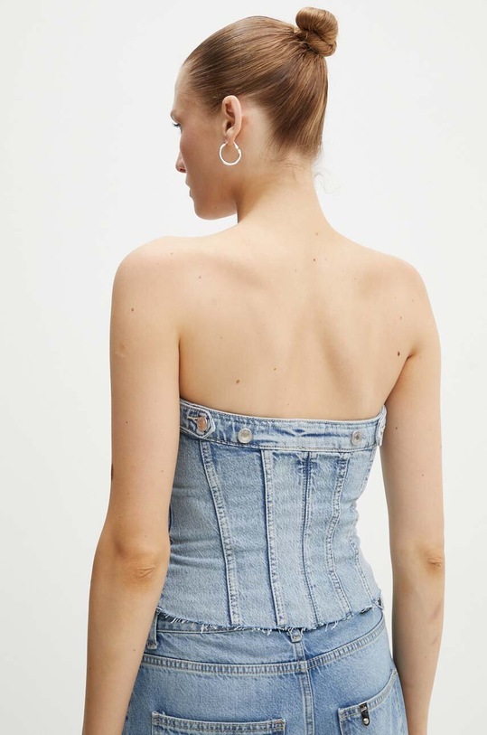 Îmbrăcăminte Guess top din denim SOFIA W4YH19.D5DD6 albastru