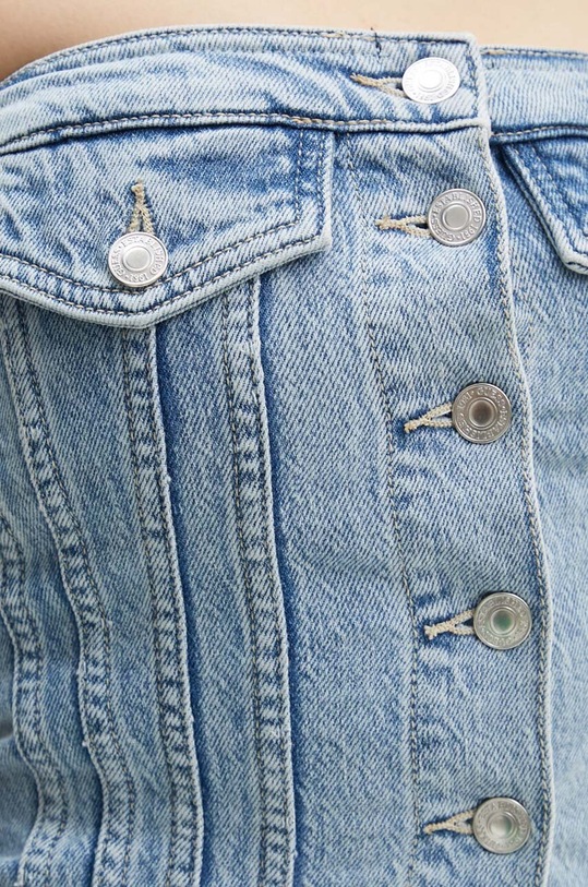 Guess top din denim SOFIA W4YH19.D5DD6 albastru