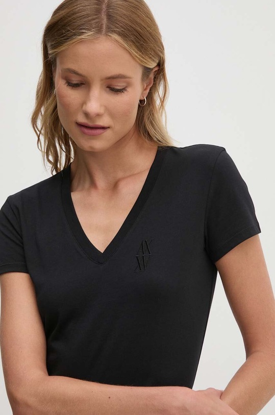 Odjeća Pamučna majica Armani Exchange 6DYT01.YJ8QZ crna