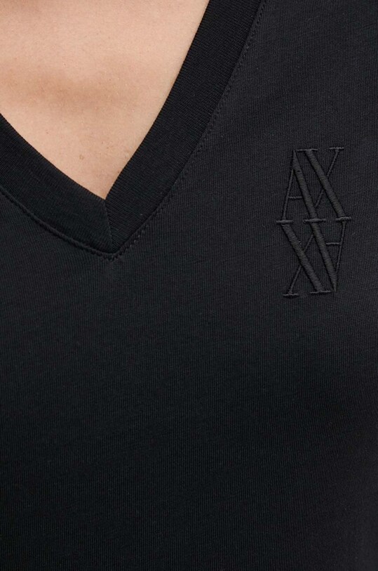 Bavlnené tričko Armani Exchange čierna 6DYT01.YJ8QZ