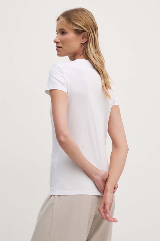 Armani Exchange t-shirt bawełniany 6DYT03.YJ3RZ biały AW24
