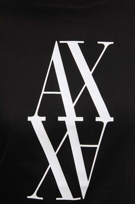 Armani Exchange t-shirt bawełniany czarny 6DYT04.YJG3Z