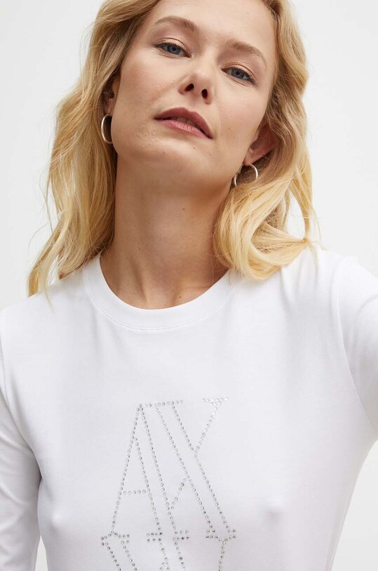 Majica dugih rukava Armani Exchange bijela 6DYT05.YJDTZ